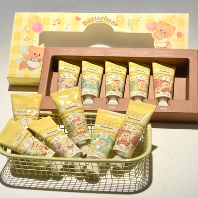 润培黄油小熊护手霜礼盒秋冬女男