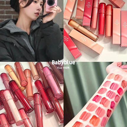 韩系战神！韩国ROMAND果汁唇釉2.0镜面水光唇蜜不易沾杯掉色口红