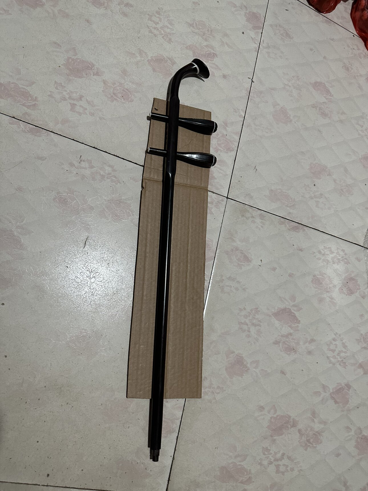 高档明清老红木二胡杆越胡杆扁杆带轴二胡配件麻花轴六角轴随机