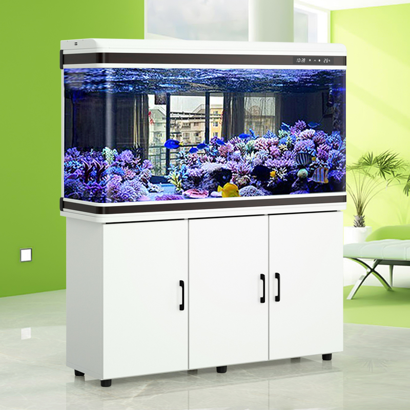 闽江鱼缸水族箱客厅家用小型懒人免换水中大型生态造景落地金鱼缸