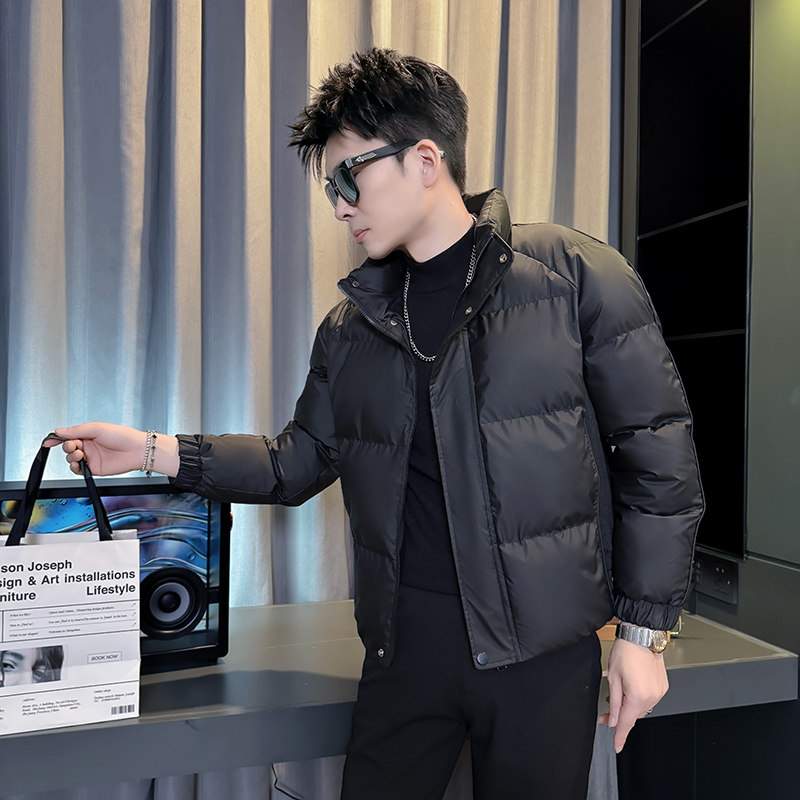 冬季男士小码立领加厚短款棉衣