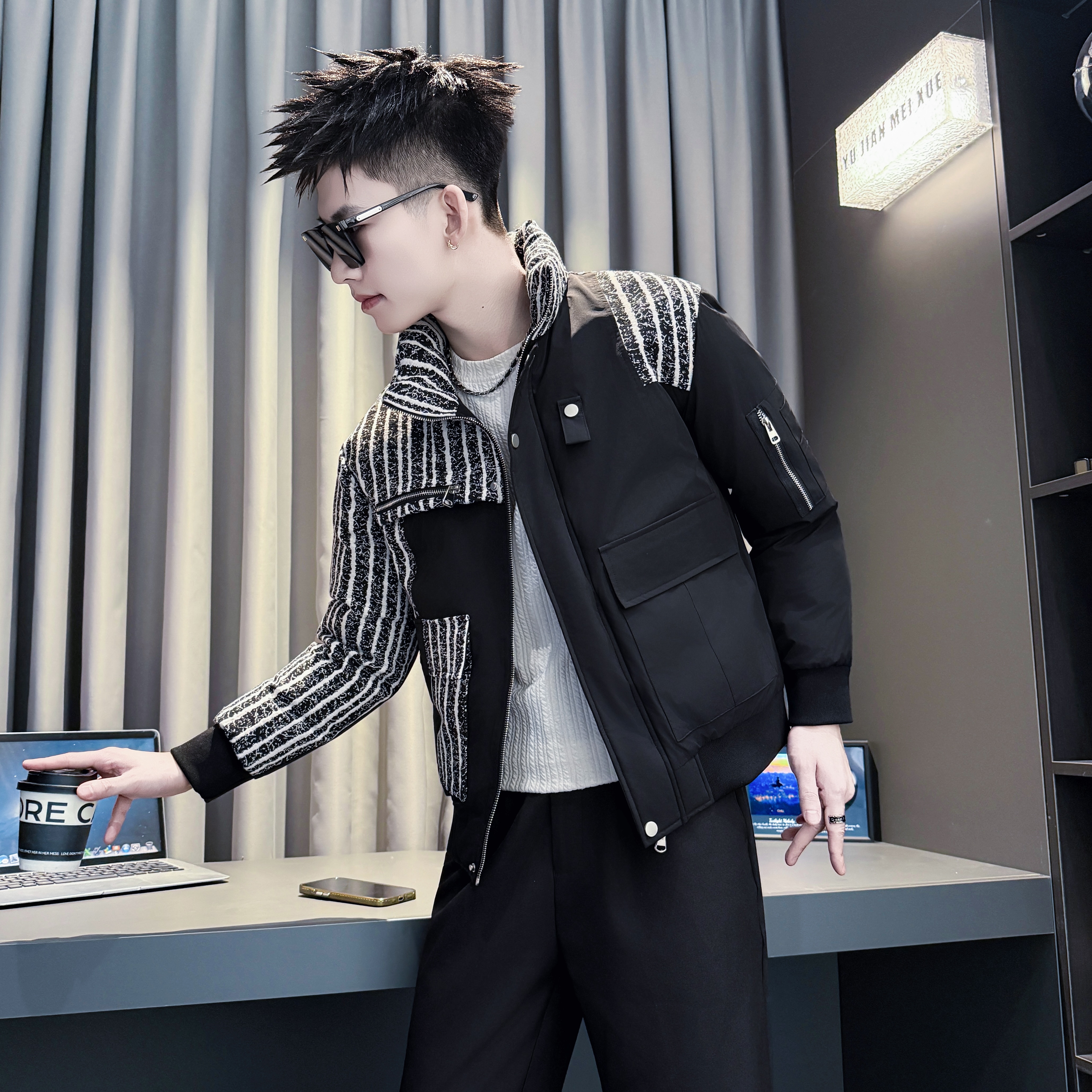 冬季男士小码加厚保暖棉衣