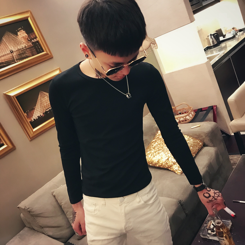 小码春季紧身修身打底衫长袖