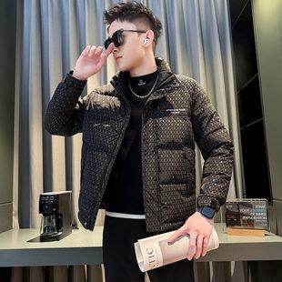 XS155矮个子冬季立领小码羽绒服男短款S号修身保暖外套白鸭绒上衣