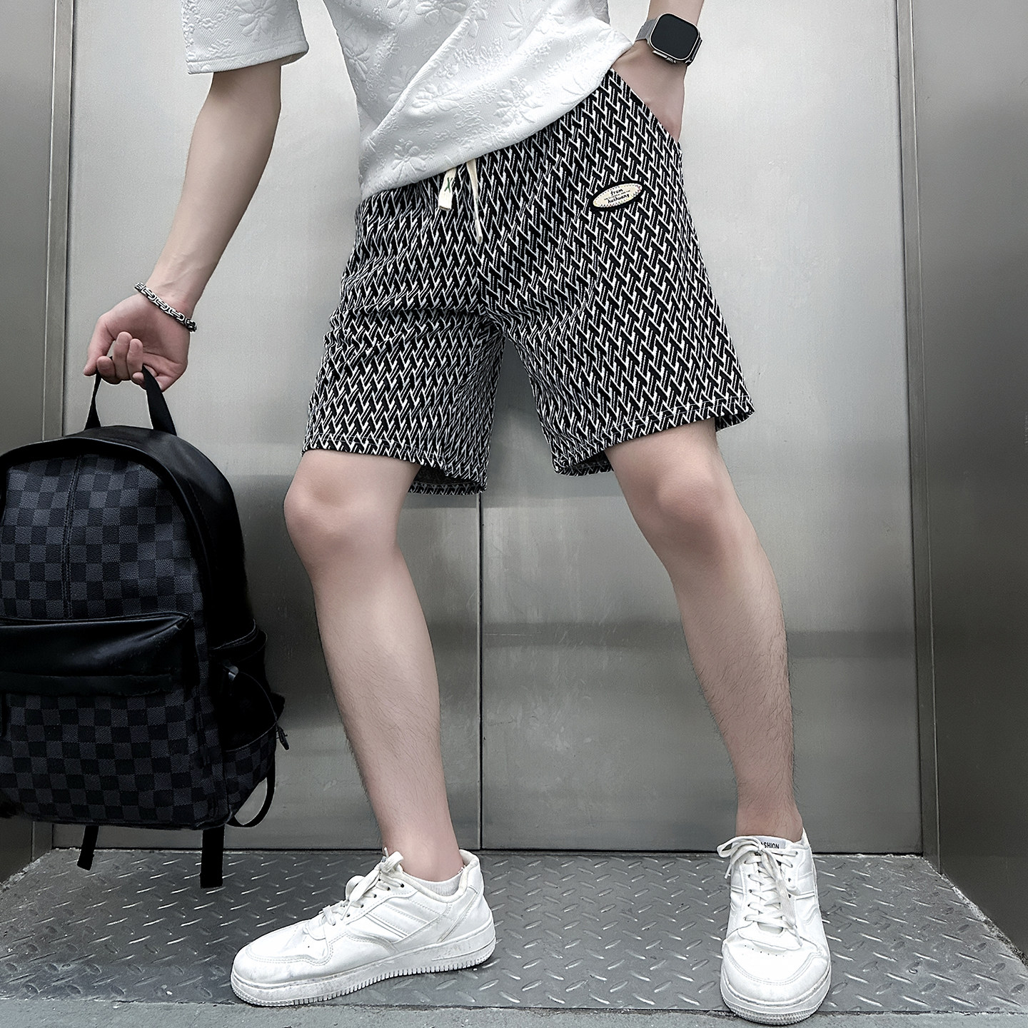 矮个子小码短裤男潮牌潮流五分裤小号S号XS155中裤休闲运动沙滩裤