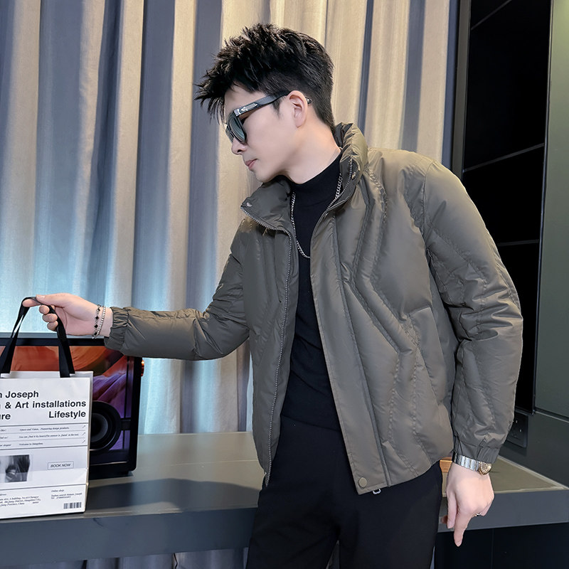 小码棉衣男加厚外套冬季潮流立领棉服XS155小个子修身短款S号棉袄