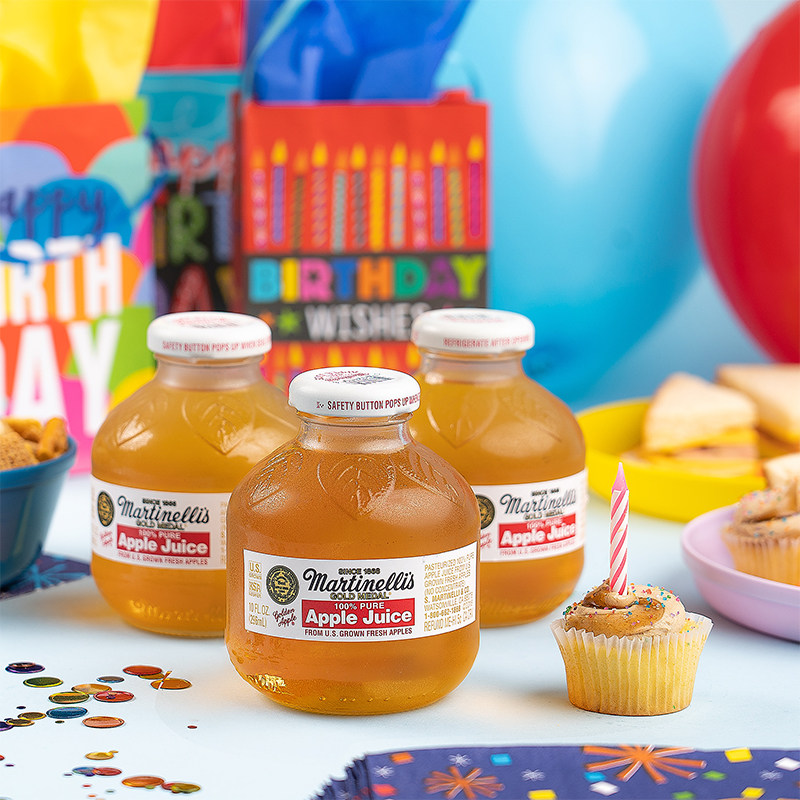 现货 Martinelli‘s马天尼 无添加纯苹果汁296ml *4瓶 原装进口