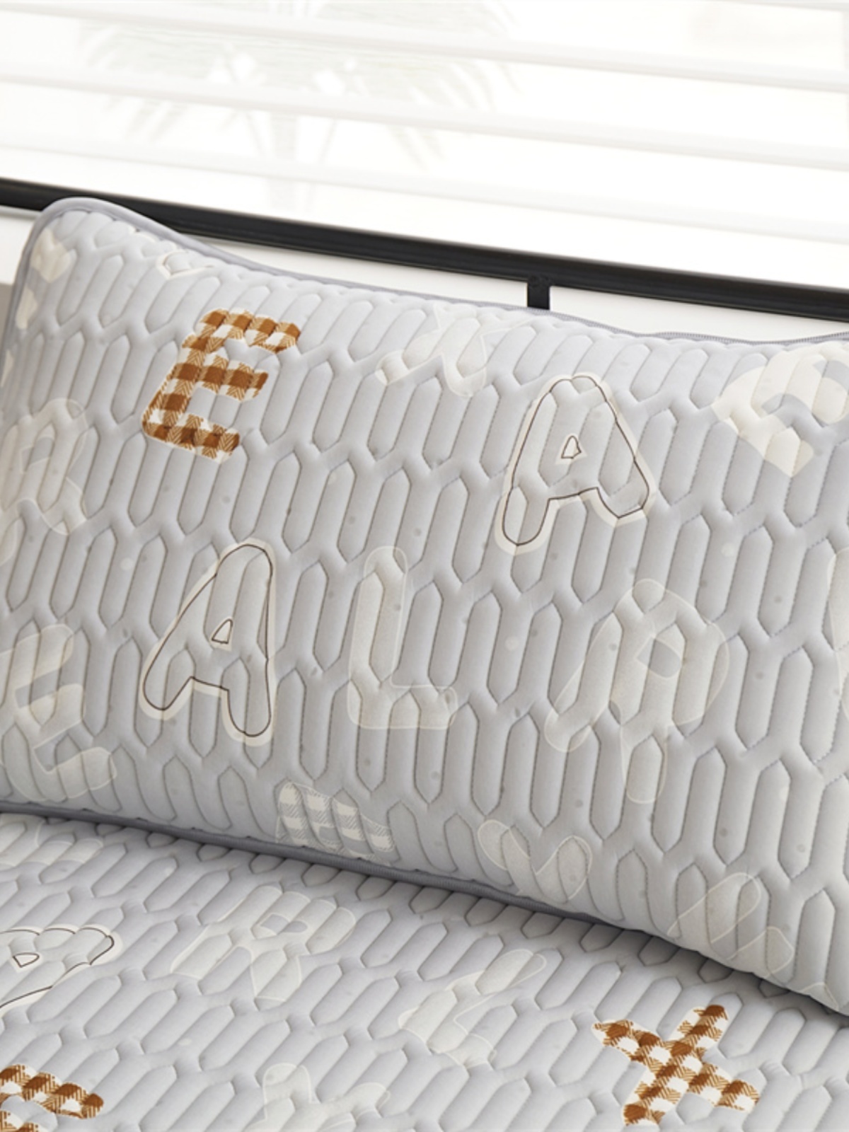 夏季乳胶冰丝枕套一对48X74Cm单枕芯衬垫垫枕套