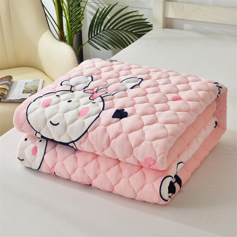 冬季保暖牛奶绒床垫软垫学生宿舍单人毛毯褥子铺床毯法兰绒床垫毯