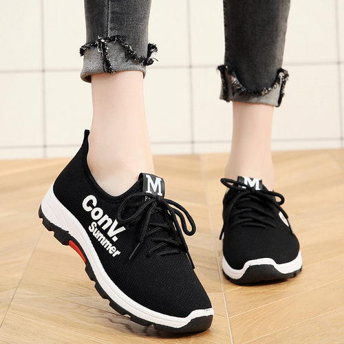 新款平底透气防滑学生老北京布鞋