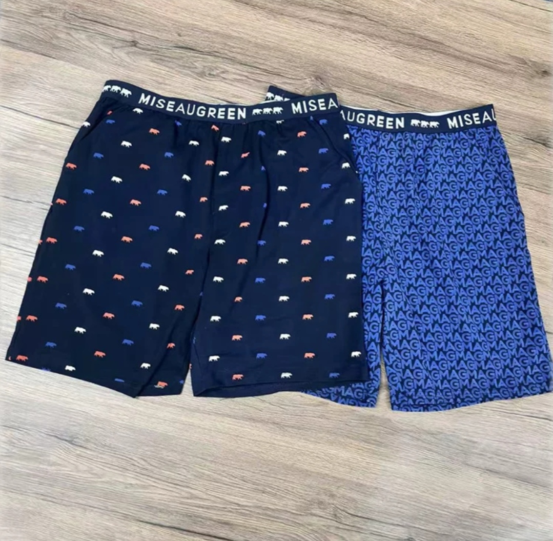 拍2条包邮 外贸原单家居短裤 纯棉大码运动短裤 宽松休闲有口袋