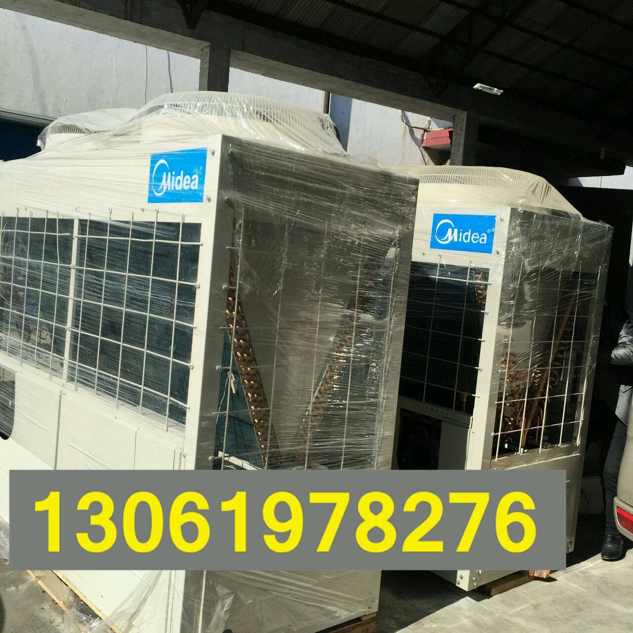 二手美的中央空调商用50匹65KW130空气能机组水冷模块25P热泵机组
