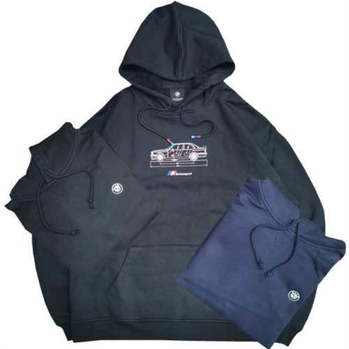 KITH x BMW 刺绣logo M3车型图案 套头帽衫 连帽卫衣 限量