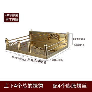 供奉金色大号台佛龛敞墙壁佛神台牌位不锈钢挂佛像香炉放家用挂龛