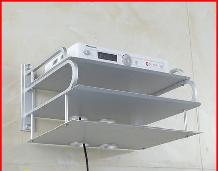 铝合金电视机墙上机顶盒路由器壁挂式收纳盒支架投影仪托架置物架