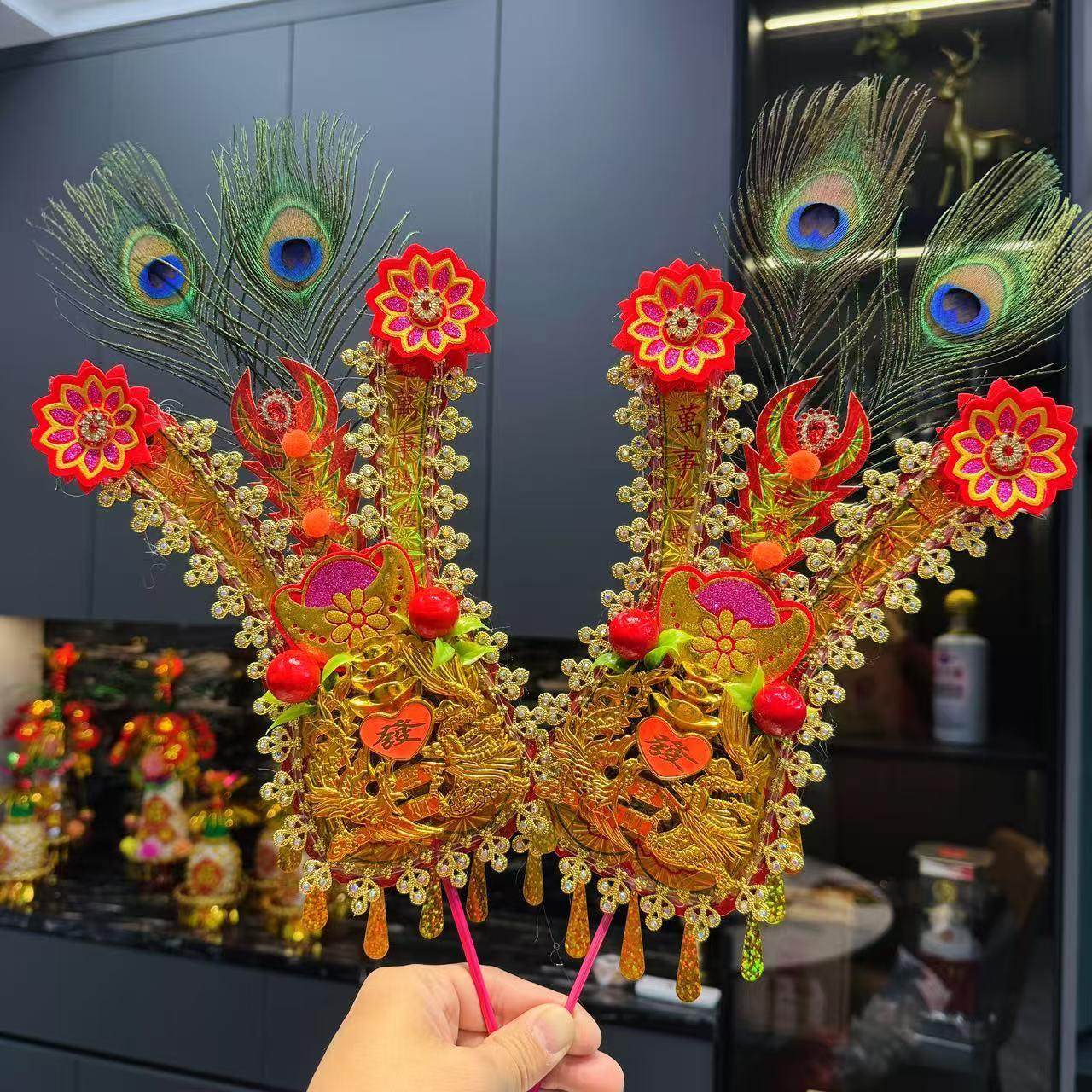 潮汕拜神金花供佛神花潮汕拜老爷插香炉用金花纸板塑料手工金花,节庆用品/礼品,节日装扮用品,淘宝优惠券,粉丝福利购,淘宝优惠卷