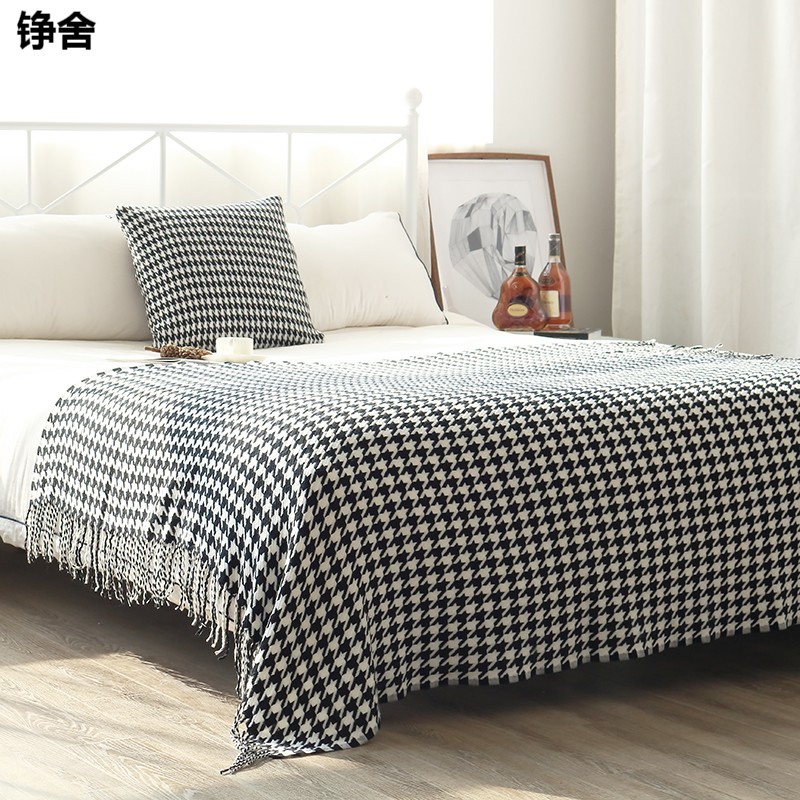 美式床尾巾床尾巾北欧