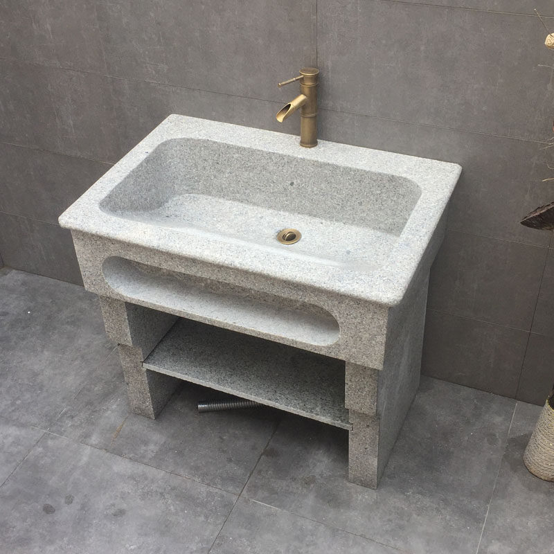 大理石洗衣池全倾斜搓板石头洗衣台盆户外水槽花岗岩室外庭院花园