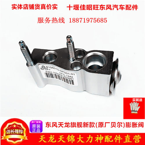 原装货车配件东风天龙膨胀阀启航版新款蒸发器膨胀两孔阀三花螺丝