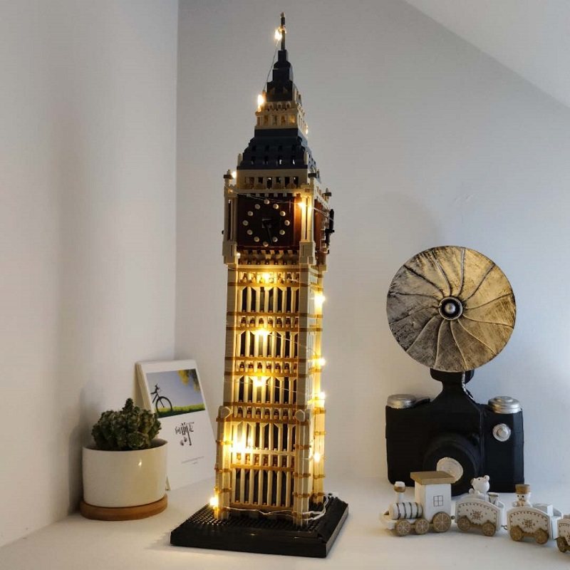 微颗粒积木世界建筑高难度大本钟瓦西里大教堂城堡模型新年礼物