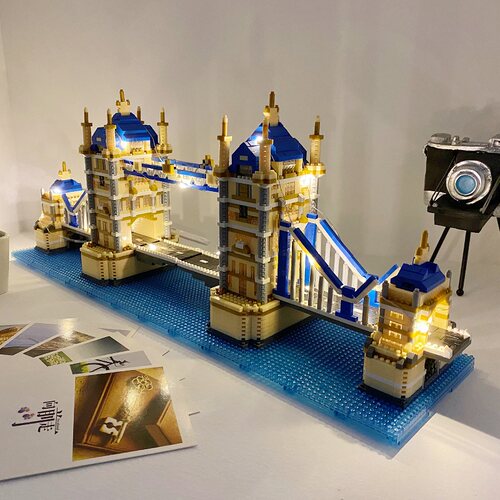 世界建筑微颗粒积木模型拼装玩具