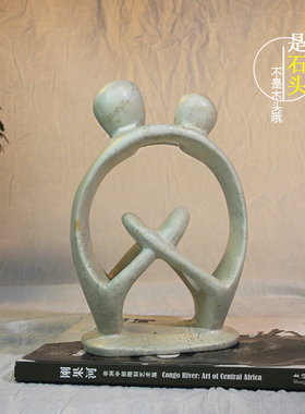 非洲石雕艺术摆件轻奢客厅玄关