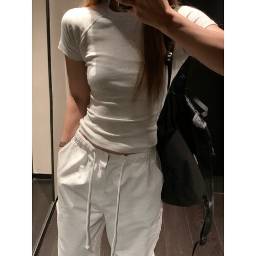 短袖百搭常规显瘦纯棉女