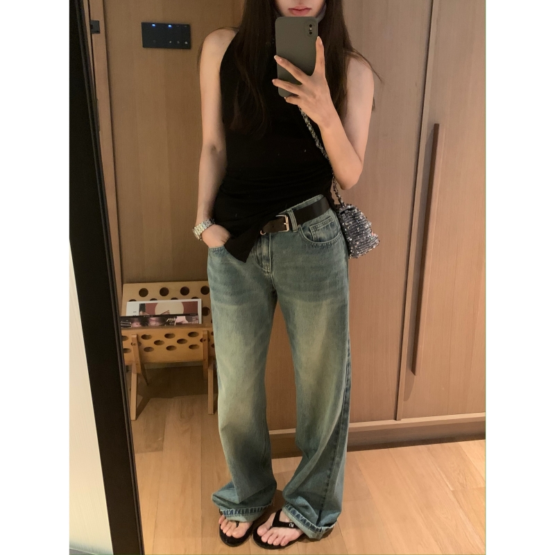 直筒长裤常规牛仔春夏