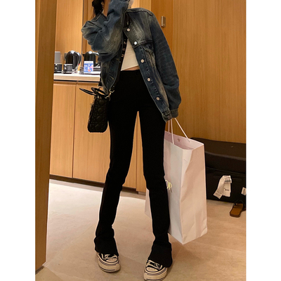 高腰长裤常规马蹄裤春季