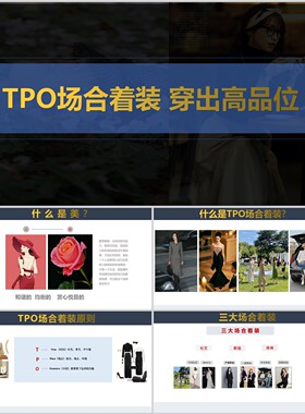 A8【TPO场合着装 穿出你的高品位】服装搭配形象美学讲师PPT课件
