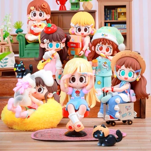 蜜啦少女三代慵懶時光盲盒手辦桌面擺件禮潮玩公仔玩具女生 正版