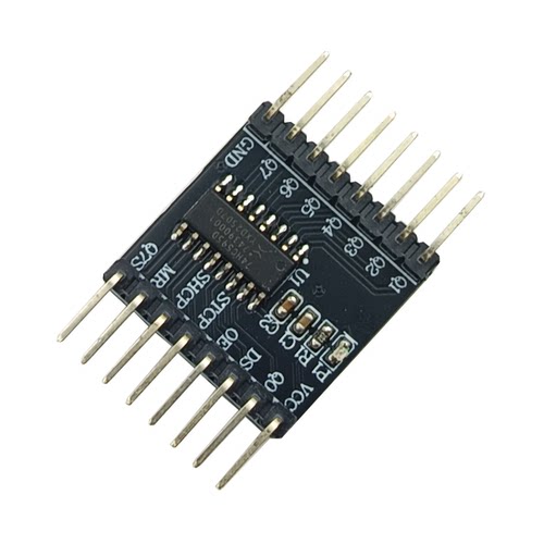 74HC595D模块 74HC595D,118 8位串行或并行输出移位寄存器 验证板