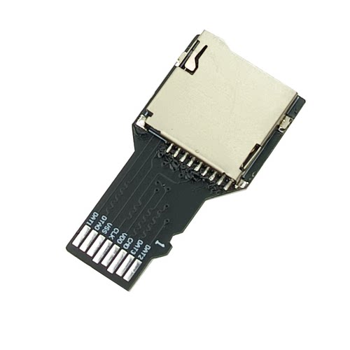 树莓派 TF内存TF卡座 外置外接TO T-Flash板TF卡延长测试卡套