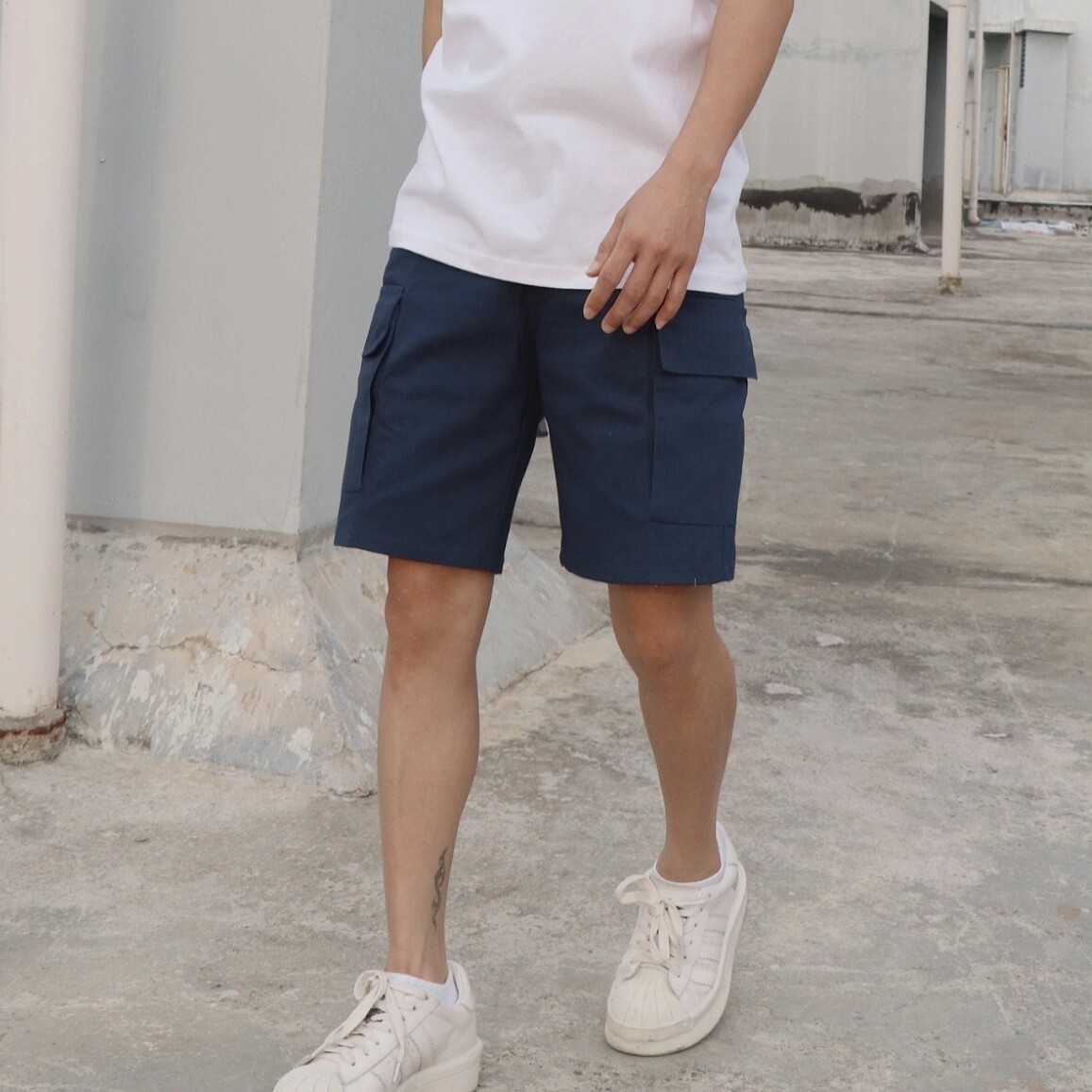 原创设计师小个子男装夏季裤子 XS码矮小男生工装短裤宽松