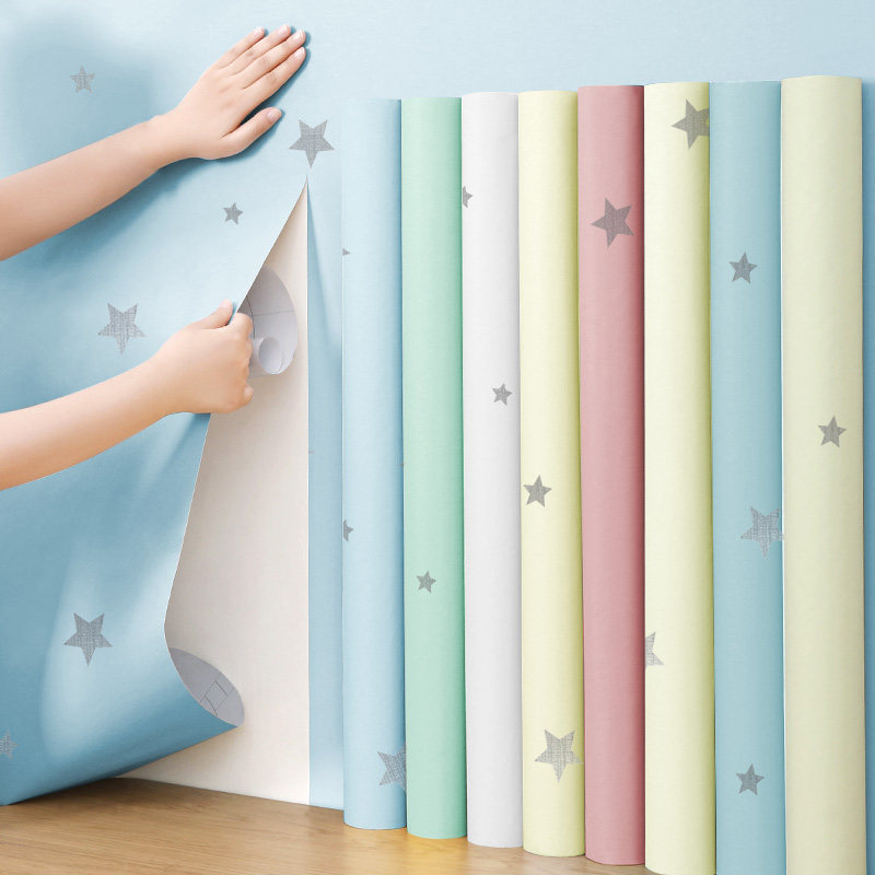 墙纸自粘卧室背景墙面贴纸防水防潮宿舍衣柜贴纸墙壁改造遮丑神器