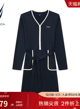 NAUTICA/诺帝卡女装春季水柔棉亲肤柔软透气连衣裙43DO03