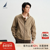 诺帝卡男装 26春季 新品 NAUTICA 插肩袖 休闲立领拉链宽松薄外套