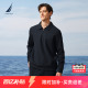 华夫格加绒保暖半开襟POLO衫 春季 诺帝卡男装 NAUTICA