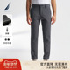 秋冬防轻泼水磨毛保暖加绒休闲直筒裤 NAUTICA 诺帝卡男装 PO4481