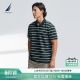 翻领POLO衫 NAUTICA 透气舒弹条纹短袖 夏季 KO5207 诺帝卡男装