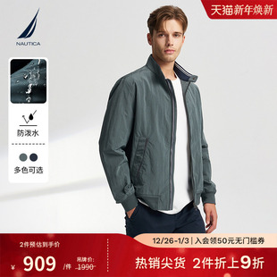 防泼水肌理感时尚 秋冬款 立领薄夹克外套JO4305 诺帝卡男装 NAUTICA