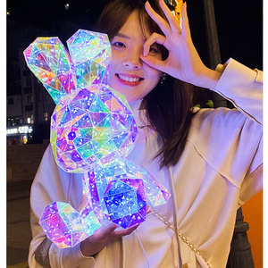 儿童女孩生日礼物幻彩发光音乐盒八音盒摆件玩具女生七夕送女友