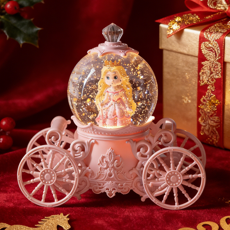 八音盒鸟之诗水晶球音乐盒儿童10岁小女孩生日礼物新年飘雪摆件