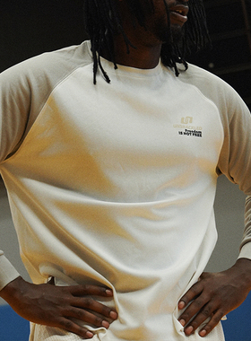 UNSHACKLED潮牌美式宽松插肩网眼袖长袖T恤男秋打底衫投篮服杨政