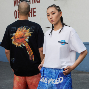 UNSHACKLED潮牌美式星球短袖T恤男女重磅宽松圆领印花上衣杨政原