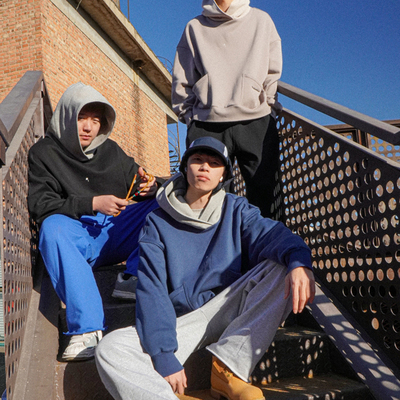 美式连帽卫衣男宽松上衣