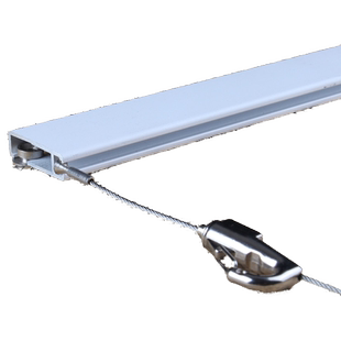 挂画器轨道可调节挂钩移动画轨画展画廊挂镜线槽滑导轨挂画线吊轨