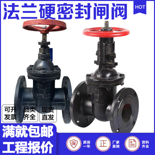 铸铁法兰闸阀Z45T硬密封HT200
