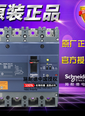 施耐德塑壳断路器 EZD250E4200ELN 漏电保护Vigi TM200D 4P 200A