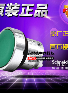 原装正品施耐德 SDS绿色平头复位按钮头 ZB4BA3 XB4按钮操作头部